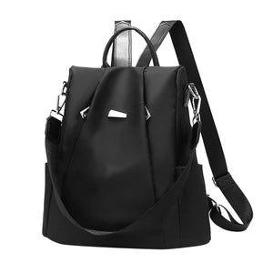 Casual Vest Sheepskin & Cowhide Leather Beach Backpack for Women