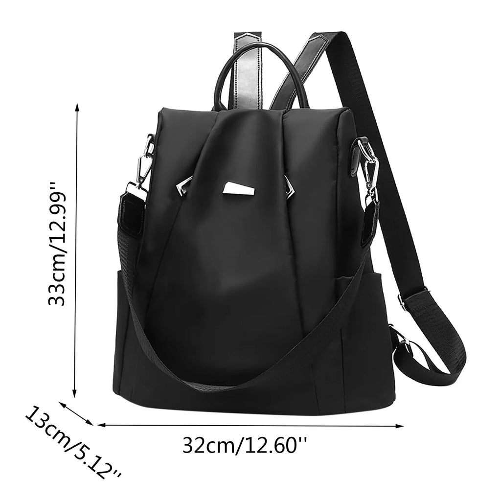 Casual Vest Sheepskin & Cowhide Leather Beach Backpack for Women