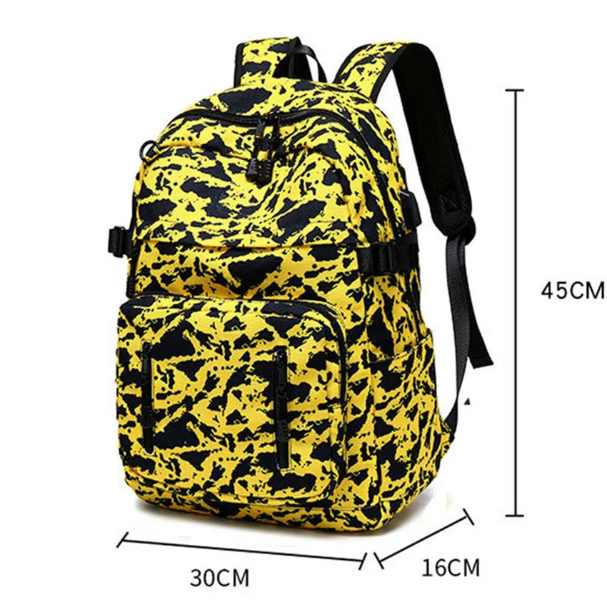 Casual College Laptop Backpack USB Charging Backpack Men Travel Backpack