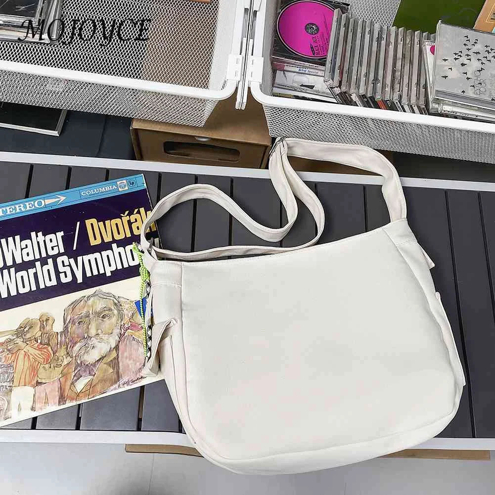 Casual Couple Phone Pouch Women Men Nylon Preppy School Shoulder Bag