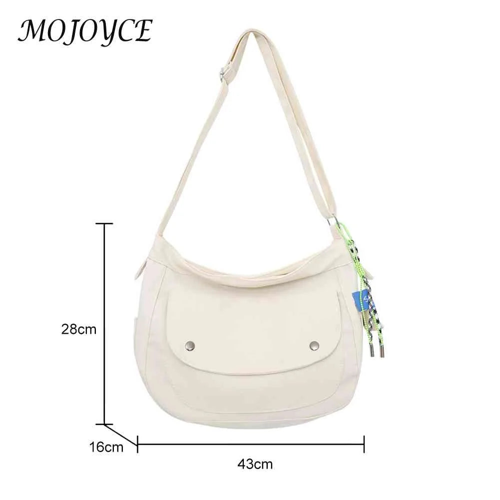 Casual Couple Phone Pouch Women Men Nylon Preppy School Shoulder Bag