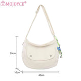 Casual Couple Phone Pouch Nylon Shoulder Bag with Pendant