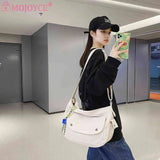 Casual Couple Phone Pouch Nylon Shoulder Bag with Pendant