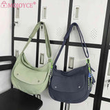 Casual Couple Phone Pouch Nylon Shoulder Bag with Pendant