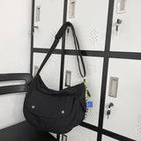 Casual Couple Phone Pouch Nylon Shoulder Bag with Pendant