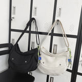 Casual Couple School Bag Nylon Shoulder Messenger Bag Large Capacity