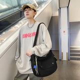 Casual Couple School Bag Large Capacity Japanese with Pendant