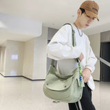 Casual Couple School Bag Large Capacity Japanese with Pendant