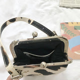 Casual Cow Pattern Clip Women Handbags Crossbody Bags Shoulder Messenger Purse