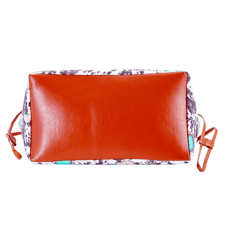 Casual Cow Pattern Large Tote Women Shoulder Bags Handbags Pu Leather