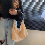 Casual Straw Mesh Shoulder Bag for Women