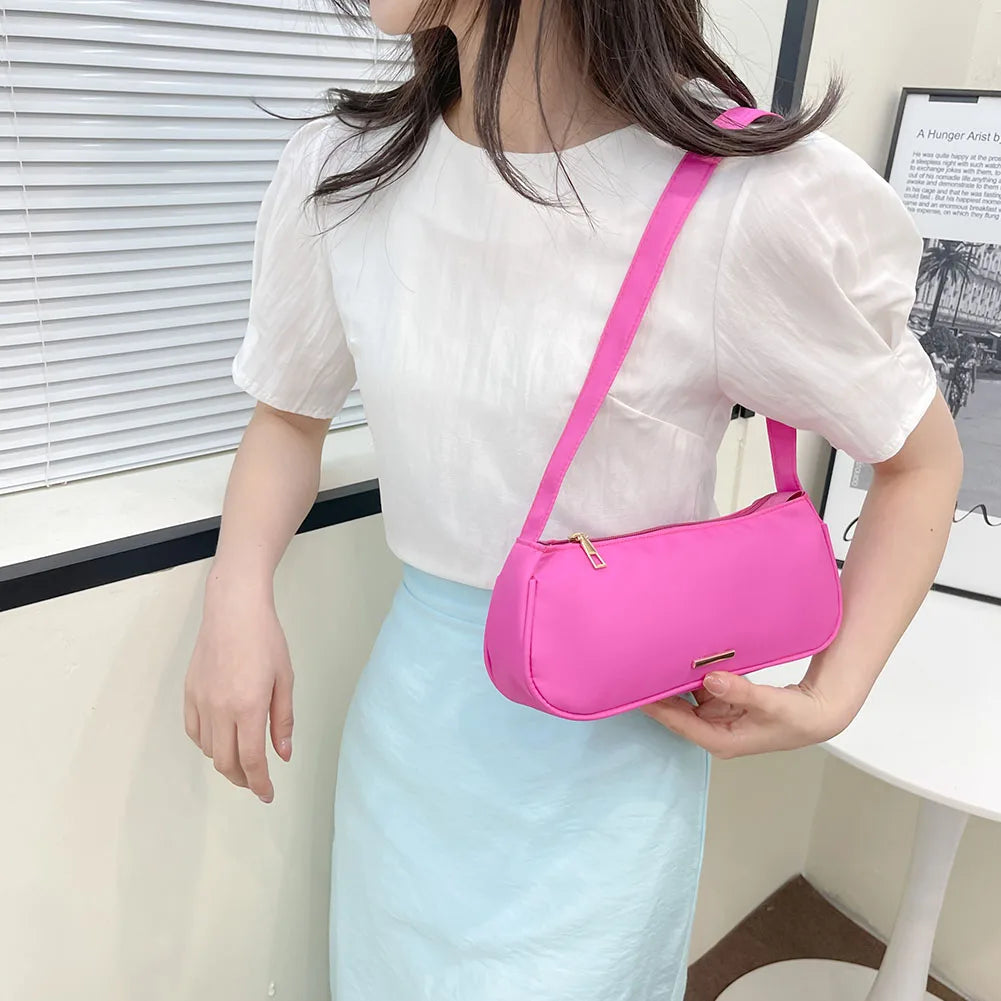 Casual Nylon Shoulder Bag for Women