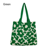 Casual Crochet Bags Satchel Bag Flowers Shoulder Bags Knitted Women's Handbags