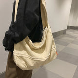 Casual Canvas Crossbody Bag Large Capacity Shoulder Bag Unisex