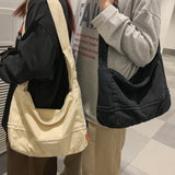 Casual Canvas Crossbody Bag Large Capacity Shoulder Bag Unisex