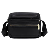 Casual Crossbody Bag Waterproof Nylon Handbag Zipper Pocket Adjustable Strap