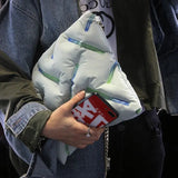 Casual Down Cotton Pillow Shoulder Bag Large Capacity Tote Female Big Purses