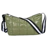 Casual Down Cotton Shoulder Bags Women Wide Strap Crossbody Bag