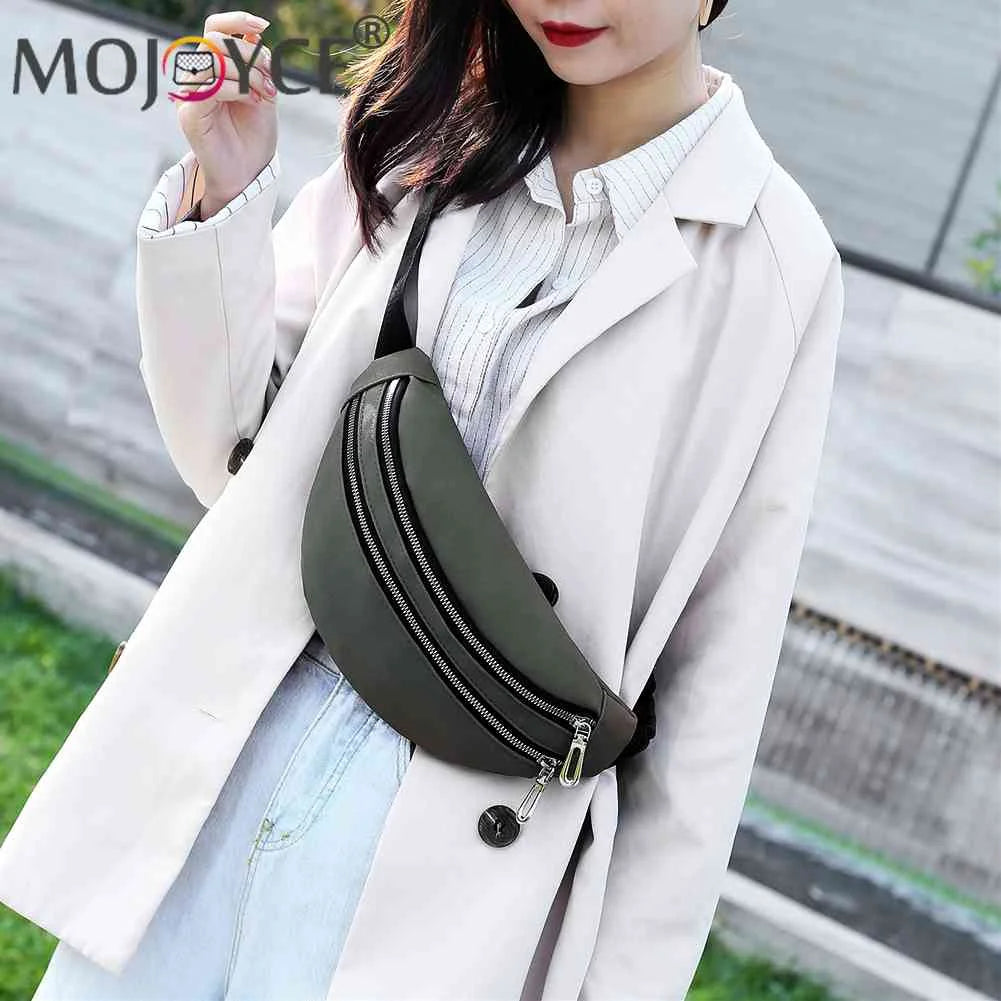 Casual Suede Waist Belt Pack Crossbody Bag for Women
