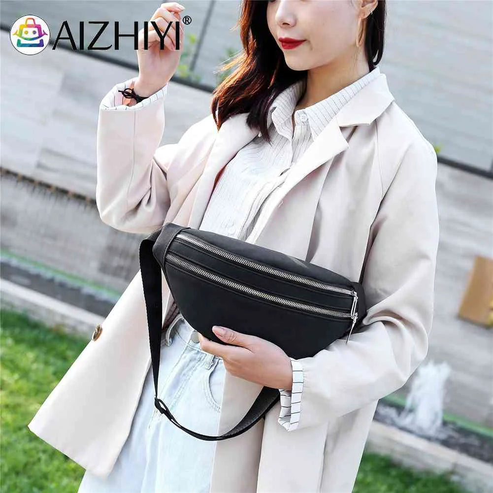 Casual Fanny Chest Bag Suede Waist Belt Pack Shoulder Crossbody Bag