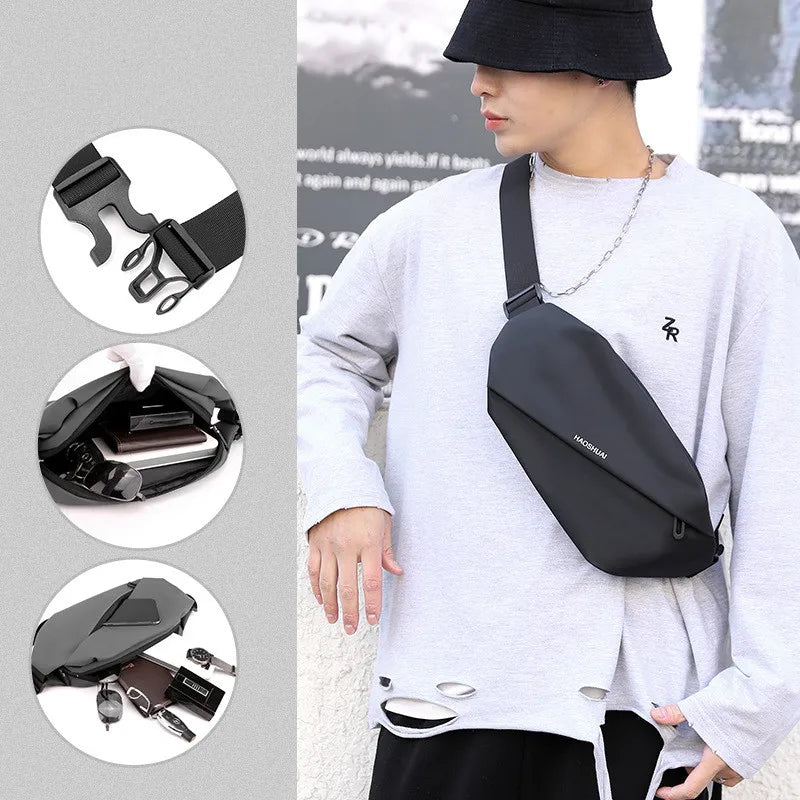 Casual Fanny Pack Crossbody Bags Man Chest Bag Waist Bag Men Purse