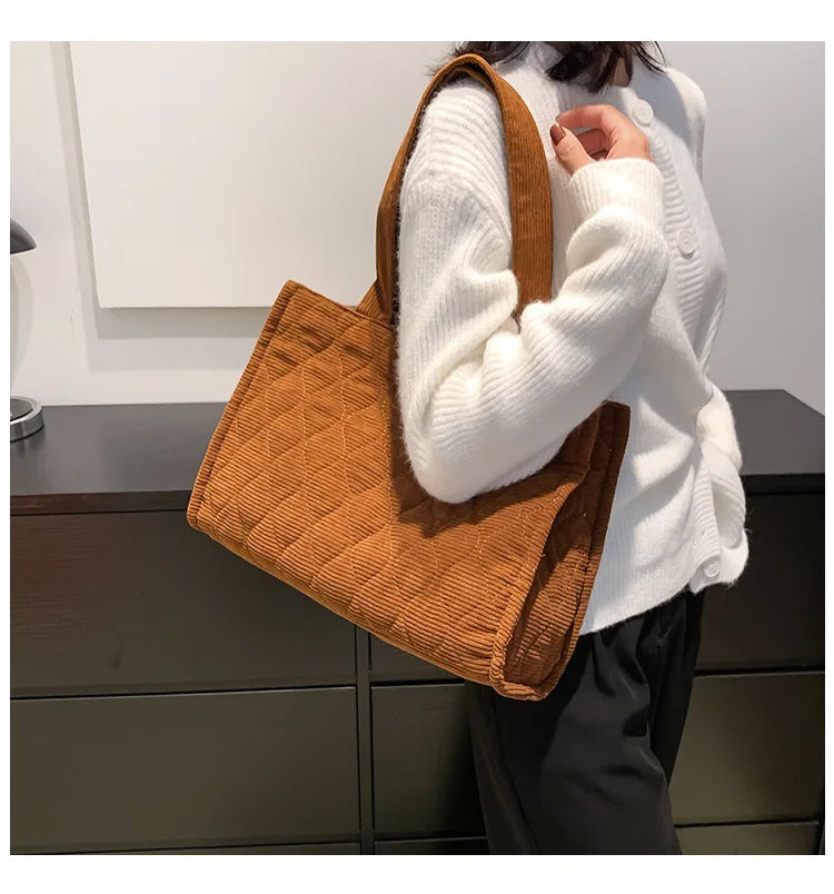 Casual Temperament Female Shoulder Bags Autumn Handbags Large Capacity Tote Bags