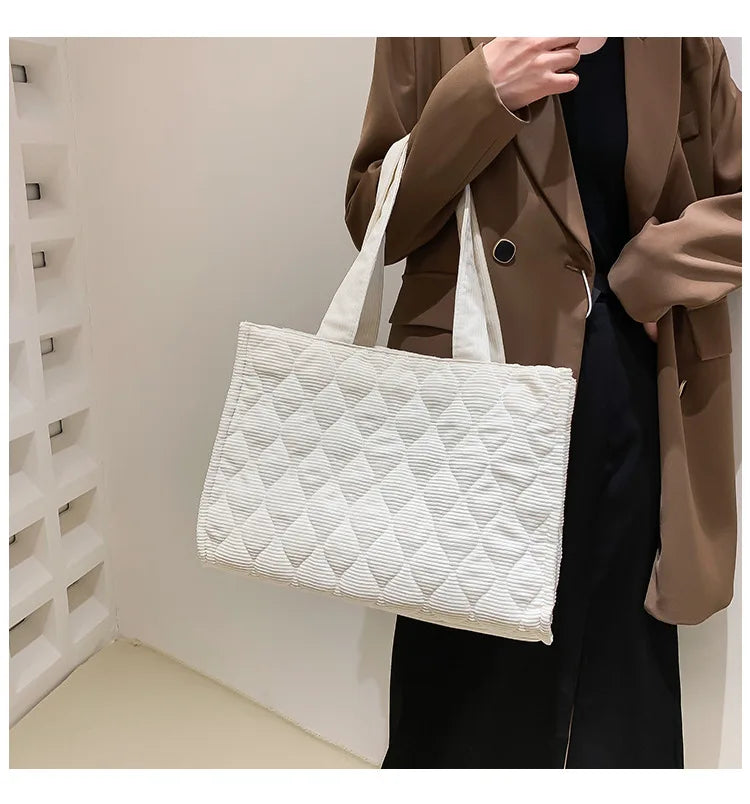 Casual Temperament Female Shoulder Bags Autumn Handbags Large Capacity Tote Bags