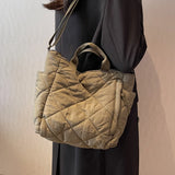 Casual Tote Bag Autumn Winter Large Capacity Shoulder Crossbody Bag