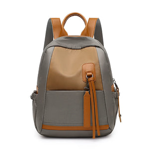 Casual Patchwork Backpack Small Oxford Bags for Women