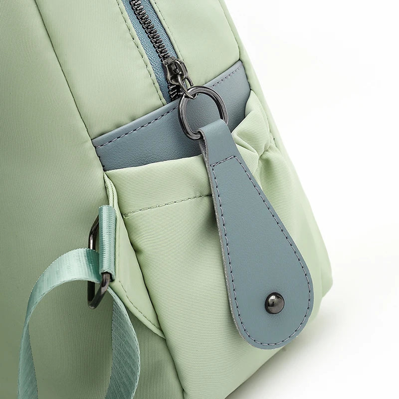 Casual Patchwork Backpack Small Oxford Bags for Women