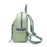 Casual Patchwork Backpack for Teenage Girls Zipper Women Bag