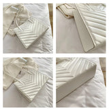 Casual Female Shoulder Bags Square Handbags Stripe Large Capacity Tote Bags