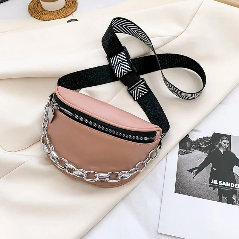 Casual Women's Wide Straps Saddle Crossbody Bag
