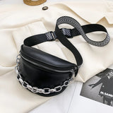 Casual Women's Wide Straps Saddle Crossbody Bag