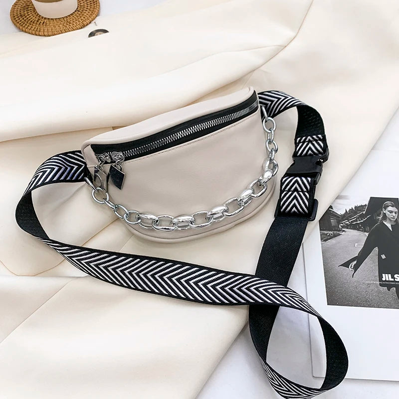 Casual Women's Wide Straps Saddle Crossbody Bag