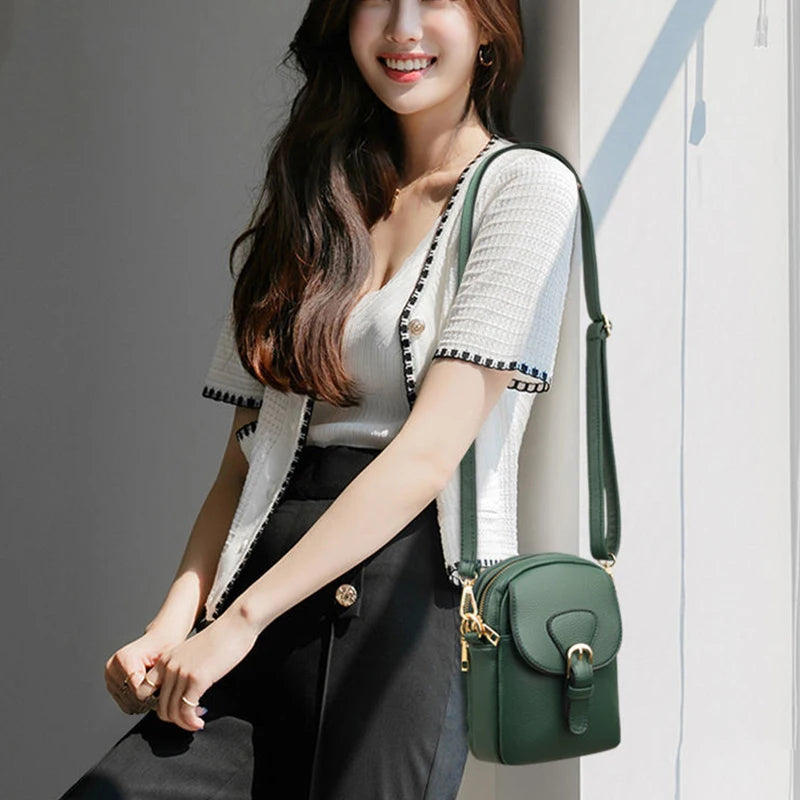 Casual Flap Phone Shoulder Bag For Women Small Crossbody Bag