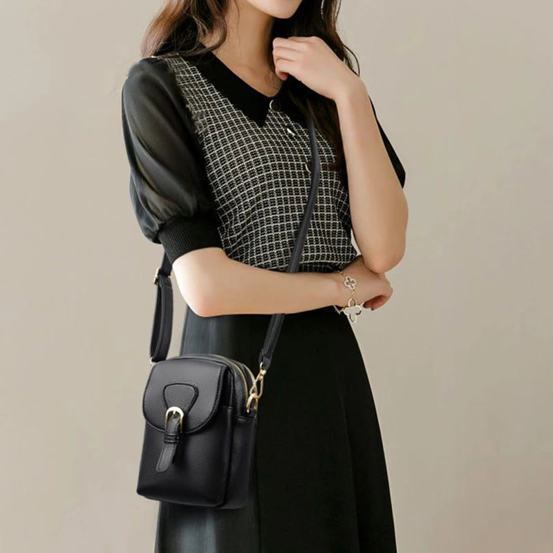 Casual Flap Phone Shoulder Bag For Women Small Crossbody Bag