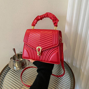 Casual Flap Shoulder Bag for Women Small PU Leather Bag