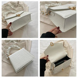 Casual Flap Shoulder Bag for Women Small PU Leather Bag