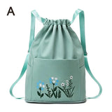 Casual Waterproof Backpack Large Capacity Shoulder Bag Handbag Women Embroidery