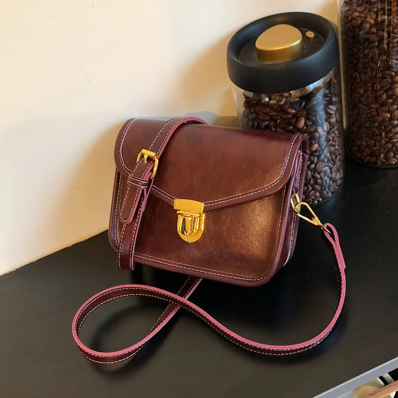 Casual Handbags Retro Bags Women Bag Business Messenger Bag Girls Small Square B