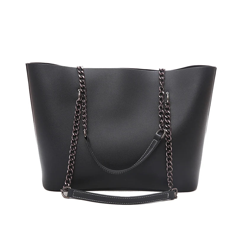 Casual Chain Shoulder Bag Famous Leather Ladies Handbag Tote Bag