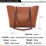 Casual Chain Shoulder Bag Famous Leather Ladies Handbag Tote Bag