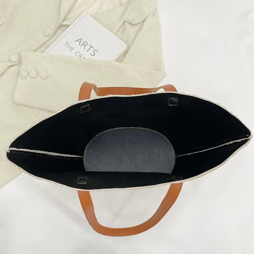 Casual Straw Handbags Woven Women Shoulder Bags Summer Beach Totes