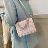 Casual High Leather Pu Bags For Women Chain Handbag Shoulder Messenger Bag