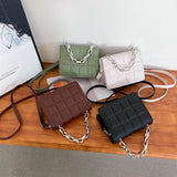 Casual High Leather Pu Bags For Women Chain Handbag Shoulder Messenger Bag