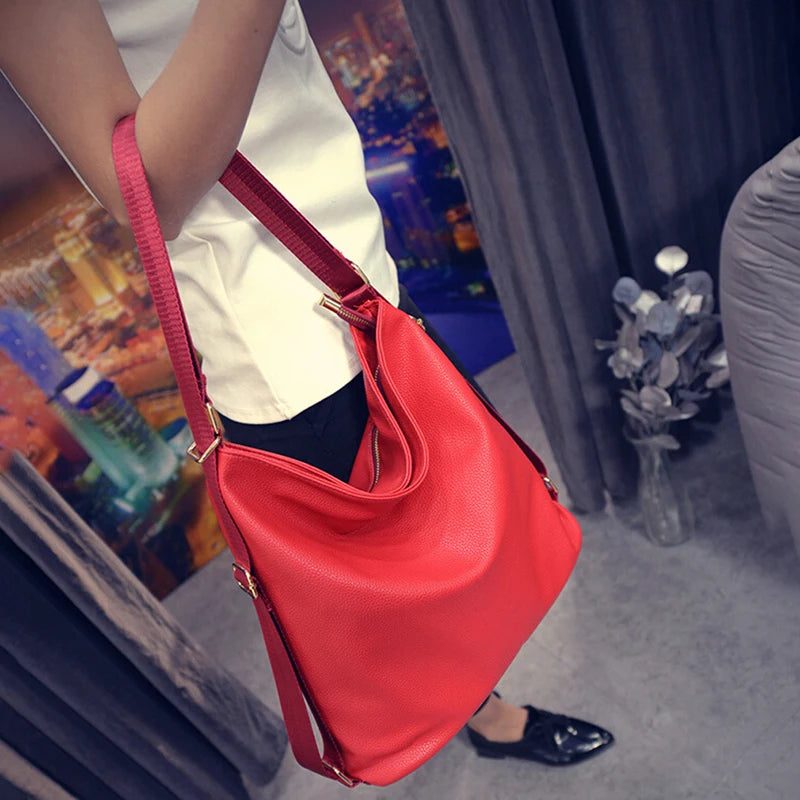 Casual High PU Leather Crossbody Bags For Ladies Portable Handbags