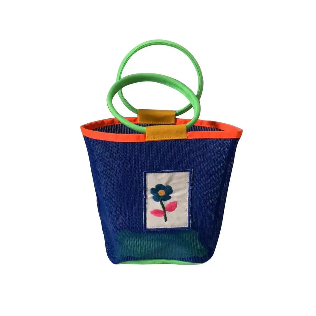 Casual Hollow Out Basket Bag PU Women Handbags Large Capacity Tote Ladies