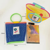 Casual Hollow Out Basket Bag PU Women Handbags Large Capacity Tote Ladies
