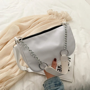 Casual Ladies Crossbody Nylon Chain Bag Vintage Shoulder Bags